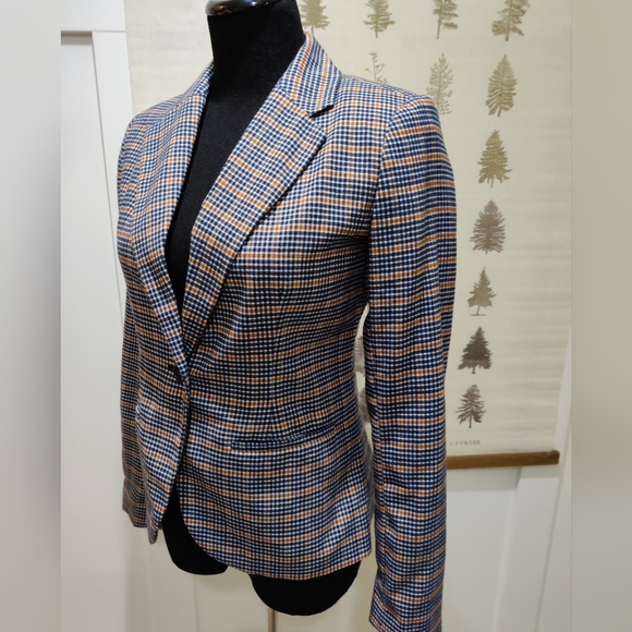 Merona Plaid Blazer 2 - Picture 3 of 11